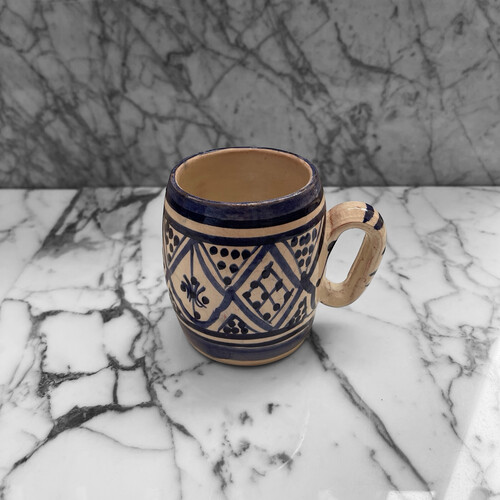 كأس فخار رسم سعة 250 ملي