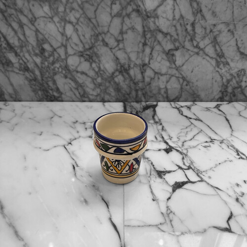 كأس فخار رسم سعة 200 ملي