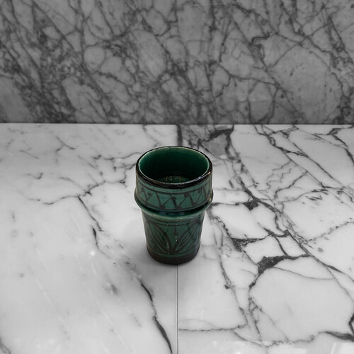 كأس فخار رسم سعة 200 ملي