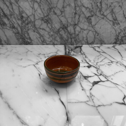 صحن فخار صناعية يدوية