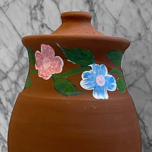 فخار عضوي سعة 3 لتر حنفية استيل