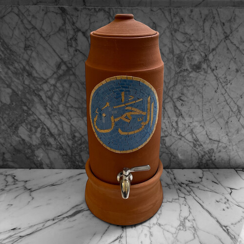 فخار عضوي أعمال فسيفساء حنفية أستيل سعة 6 لتر