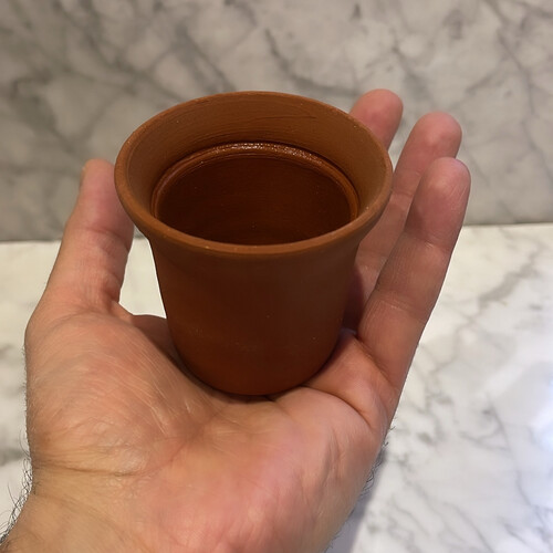 كأس فخار سعة 150 ملي