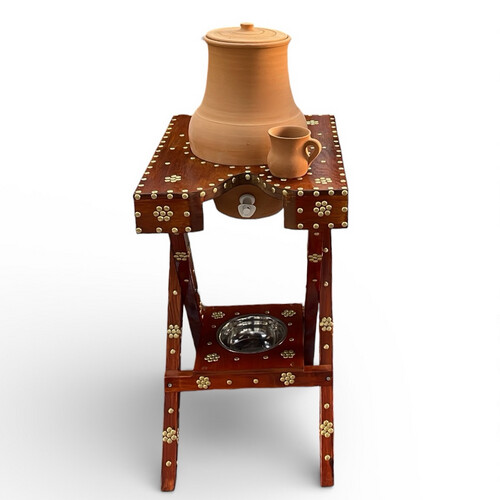 فخار عضوي سعة 12 لتر استاند دبوس