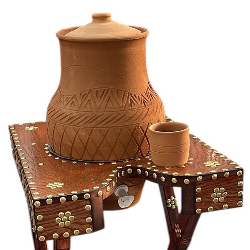 فخار عضوي سعة 12 لتر استاند دبوس