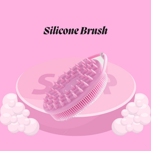 فرشاة تقشير من السيليكون - وردي