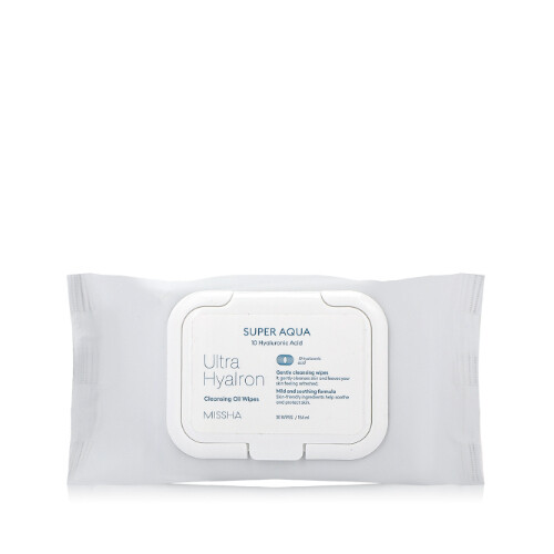 MISSHA SUPER AQUA ULTRA HYALRON CLEANSING OIL WIPES