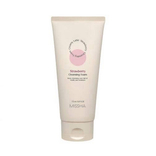 MISSHA CREAMY LATTE CLEANSING FOAM [STRAWBERRY]
