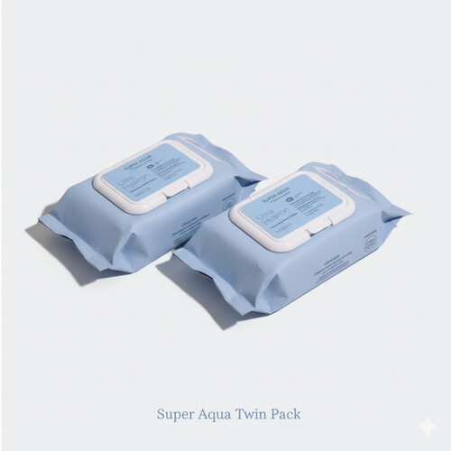 MISSHA Super Aqua Ultra Hyalron Cleansing Water Wipes ×2