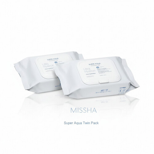 MISSHA Super Aqua Ultra Hyalron Cleansing Oil Wipes ×2