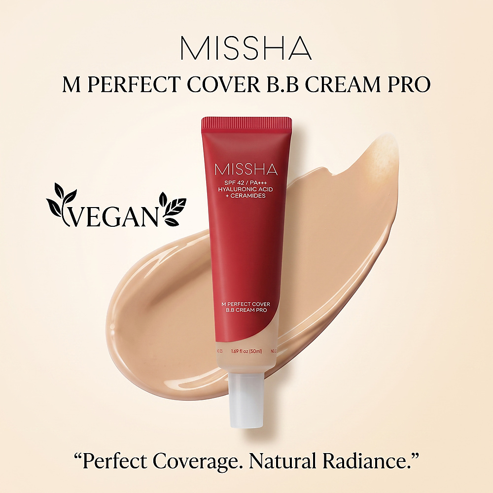 MISSHA - M Perfect Cover B.B Cream Pro NO.21 "VEGAN"