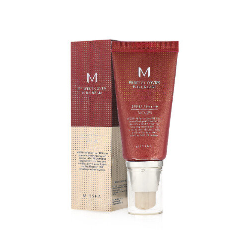 MISSHA M PERFECT COVER BB CREAM [NO.25]Warm Beige 50 ML