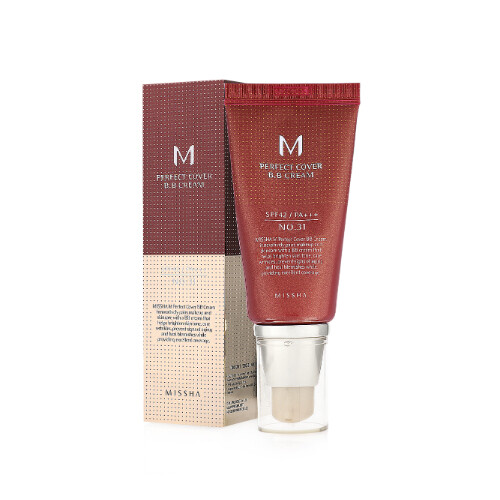 MISSHA M PERFECT COVER BB CREAM [NO.31] Golden Beige 50 ML