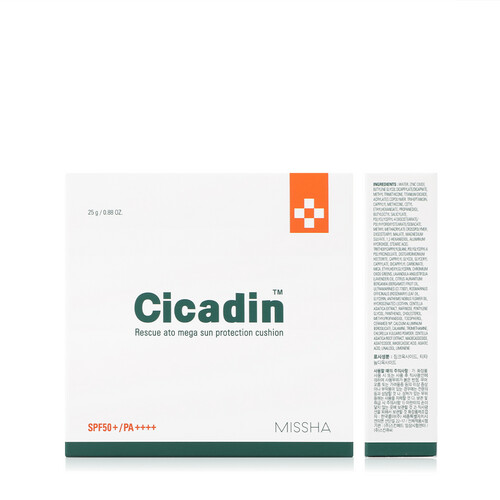 MISSHA CICADIN RESCUE MEGA SUN PROTECTION CUSHION SPF50+/PA++++
