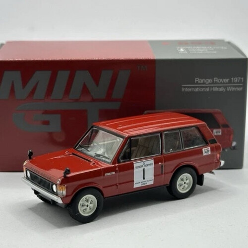 MINI GT 1:64 Range Rover 1971 International Hillrally Winner Red