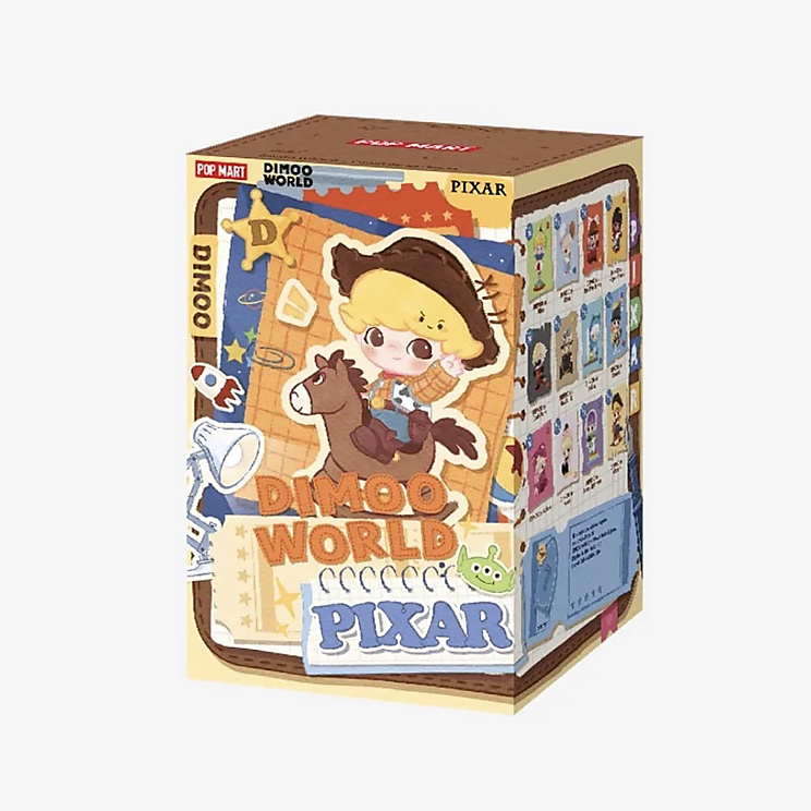 Official POPMART DIMOO X Pixar Collaboration Blind Box