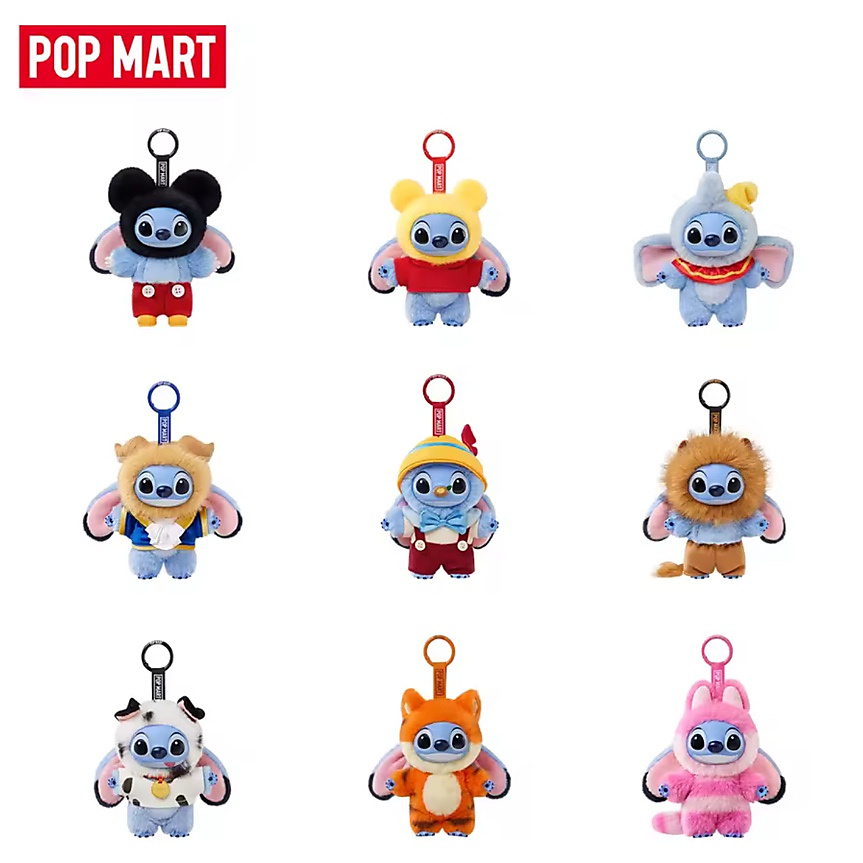 Official POP MART Stitch Adventure Series Vinyl Plush Pendant