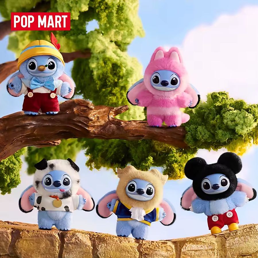 Official POP MART Stitch Adventure Series Vinyl Plush Pendant