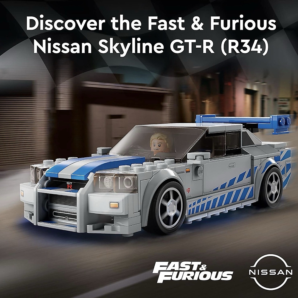 LEGO Speed Champions 2 Fast 2 Furious Nissan Skyline GT-R (R34)