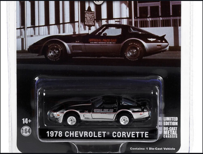 1978 Chevrolet Corvette Pace Car By Greenlight Limited Edition