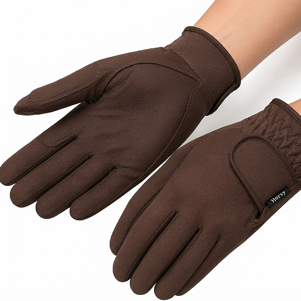 Horsey Gloves In Brown