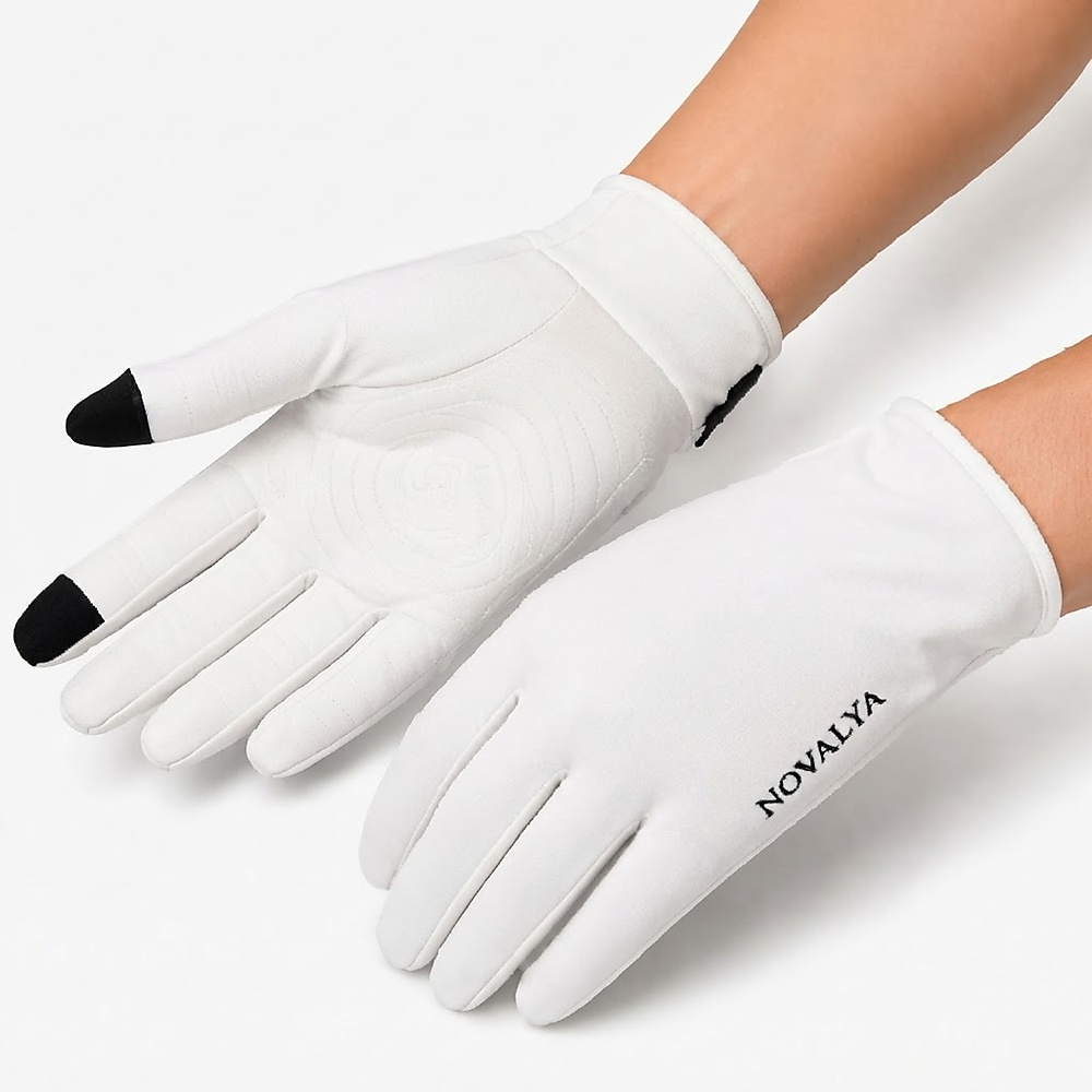 Novalya Gloves In White