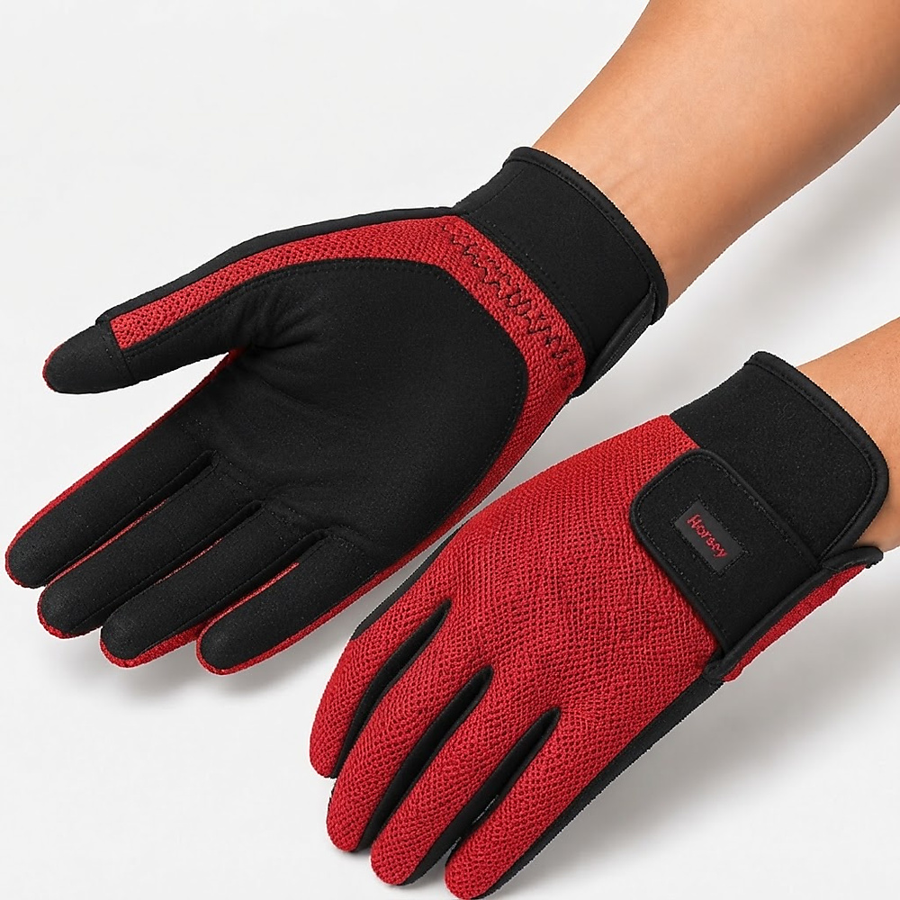 Horsey Gloves In Red