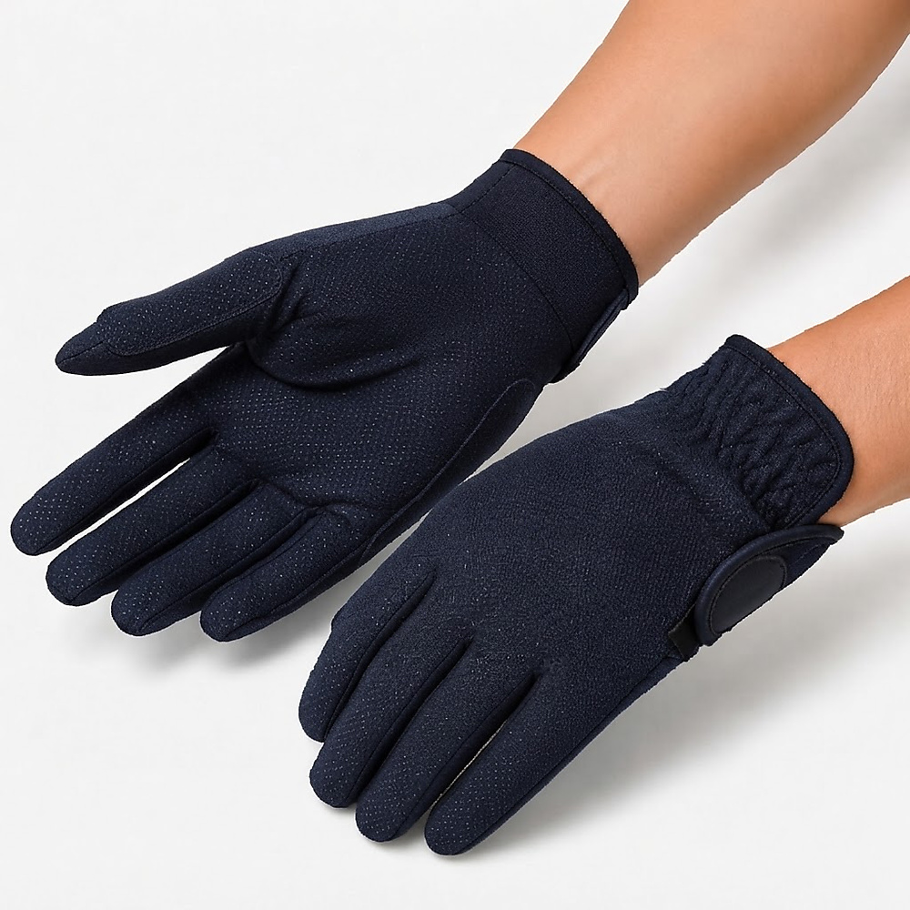 Horsey Glove In Navy Blue