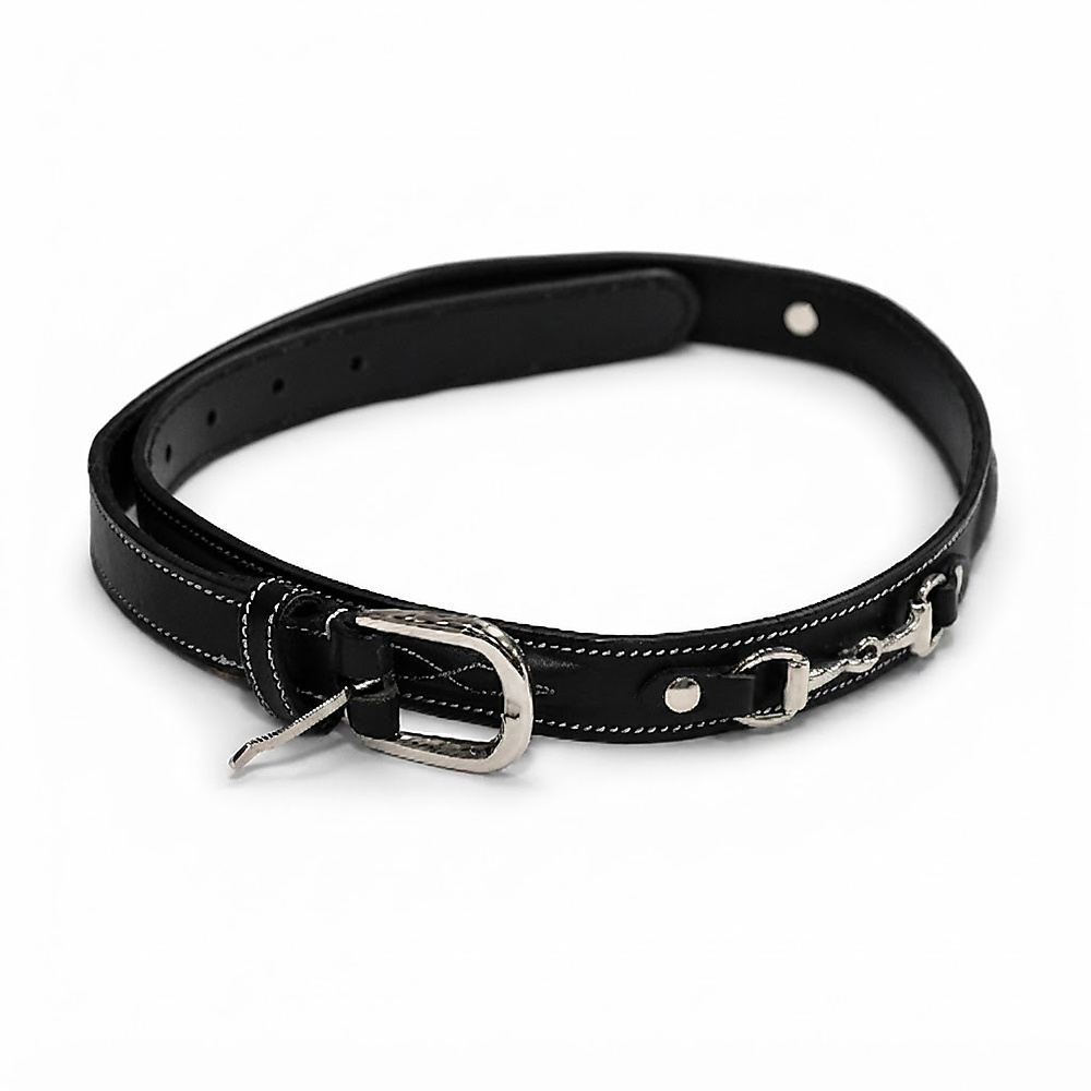 Horse Bit Leather Riding Belt
