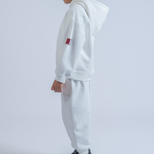 White Hoodie and pants set for boys and girls 2