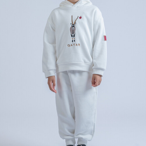 white Hoodie and pants for boys and girls 1