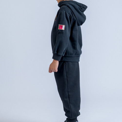 Black Hoodie and pants set for boys and girls 2