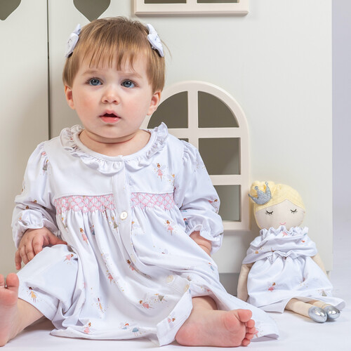 Royal Pcs 72 A girl's set consisting of (1box,pacifier hanger ,wooden toy, doll, dress, and hair cli