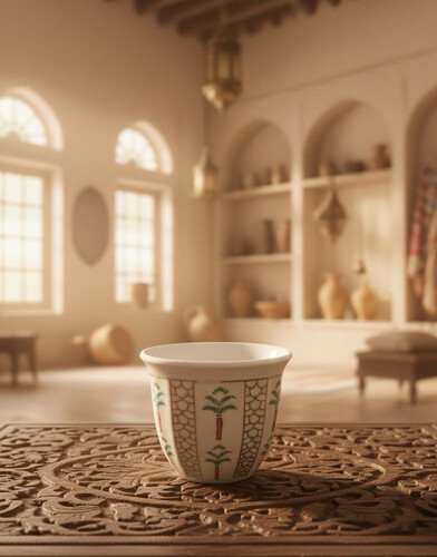 Large Coffee Cups with Palm Tree Logo – 12 Pcs