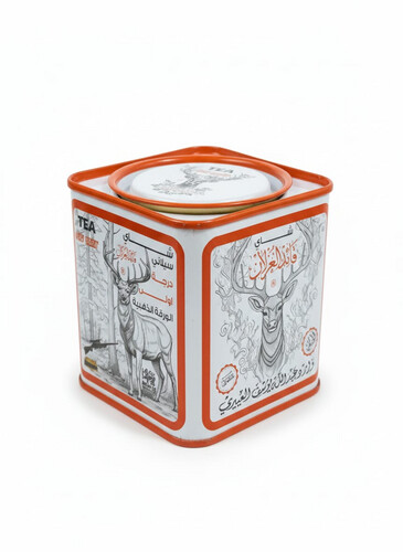 Qaid Al-Ghazlan Tea – Red Metal Tin, 100 g
