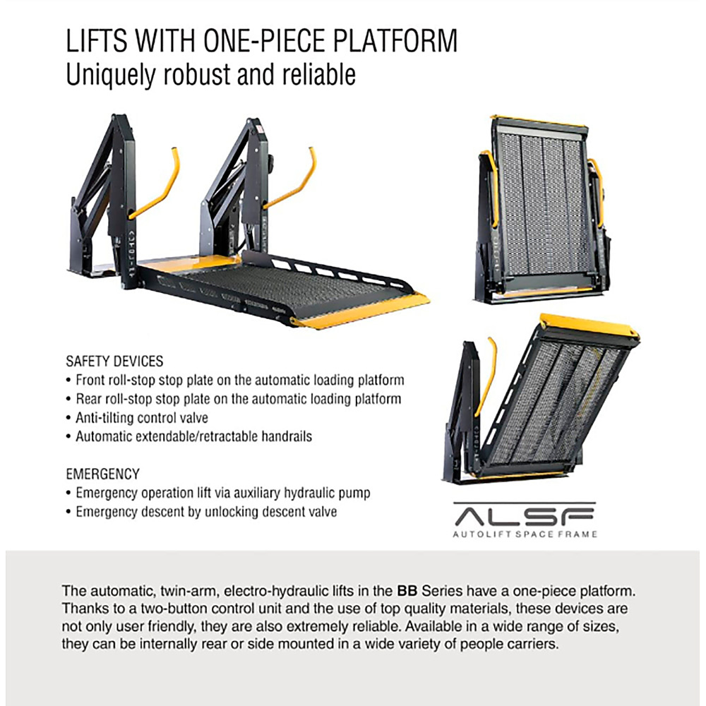 Wheelchair Lift For Vehicle - Steel- Folding Platform Bbs 1250 Folding Platform.