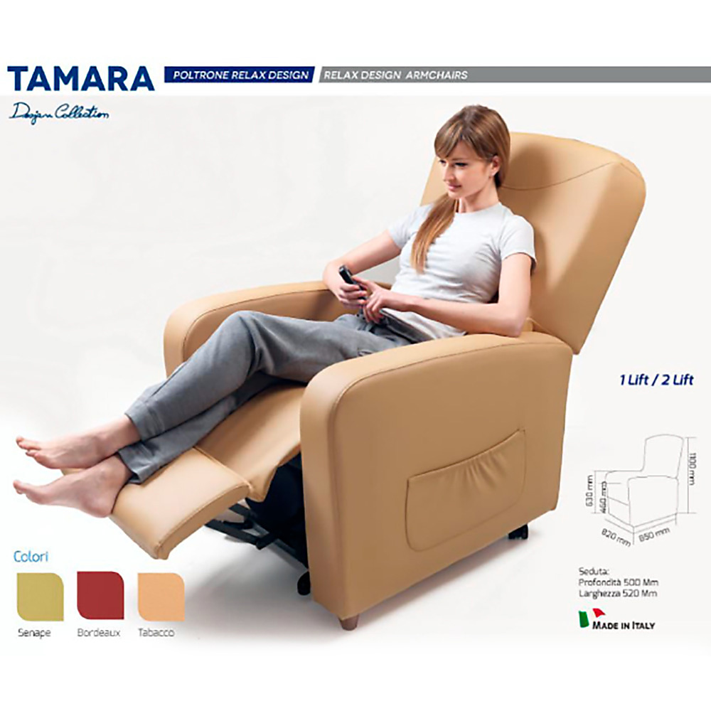 Lift Chair Tamara - Dark Grey - Antano