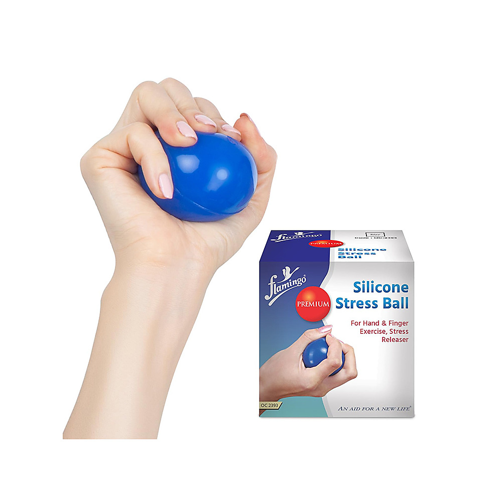 Flamingo Premium Silicone Stress/Exercise Ball-OC-2393