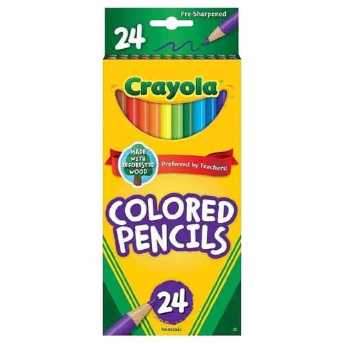 CRAYOLA COLORED PENCILS 24