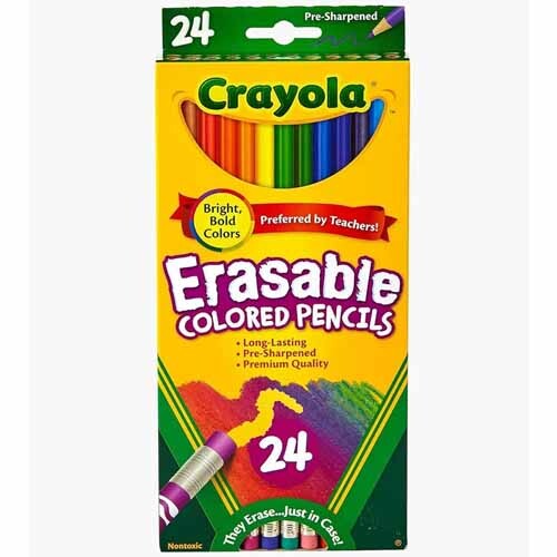 Crayola Erasable Colored Pencils 24 Colors