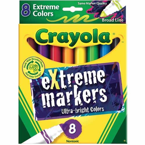 Crayola Extreme Marker Set, 8-Colors