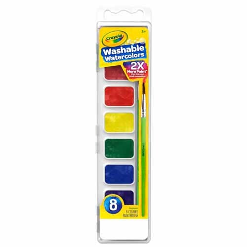 Crayola - Washable Watercolor Paints, 8