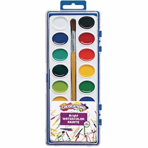 Colorations Washable Watercolors, 16 Colors