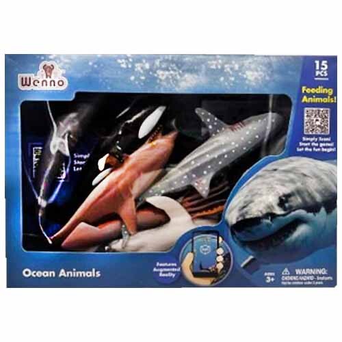 Ocean Animals In Window Box - 15 pcs
