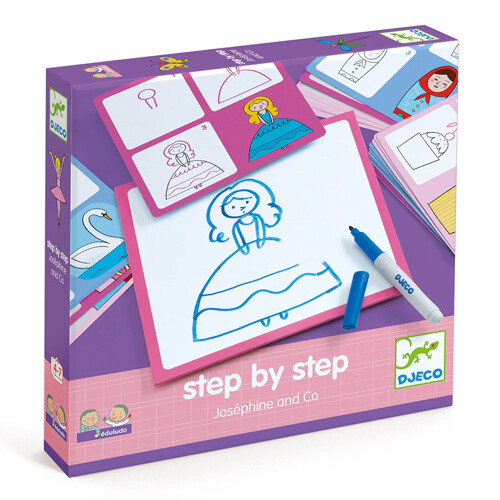 Djeco Step by Step Josephine - Learn To Draw