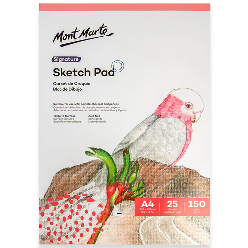 Mont Marte Sketch Pad Signature 150gsm 25 Sheet A4