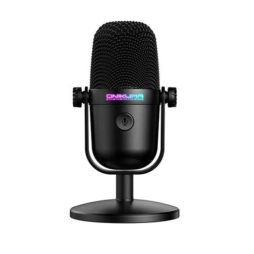 ميكروفون مكثف USB ملون RGB من Onikuma M830 (أسود)