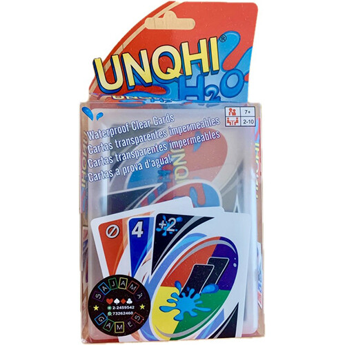 Uno H2O Waterproof Family Card Game Unqhi