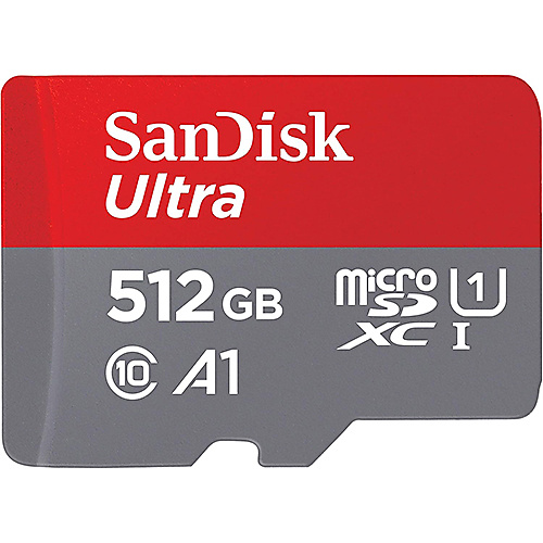 SanDisk 512 GB MicroSDXC Ultra 150MB Card Only – Extended Capacity SD