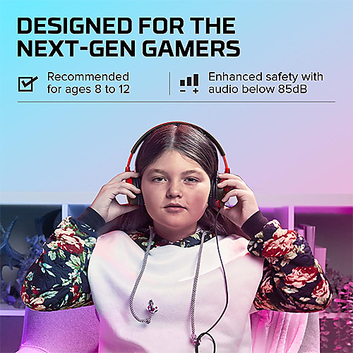 HyperX  Cloud Mini Kids Wired Headset for PC, PS5, PS4, Xbox Series X|S, Xbox One, Nintendo Switch,